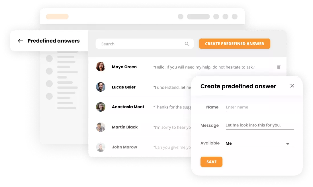Iepriekš definēto atbilžu maketa