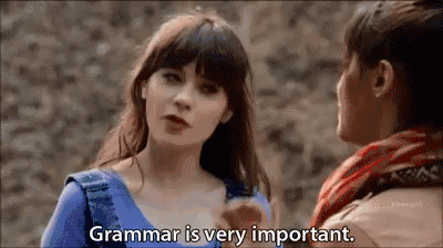 Grammar is very important