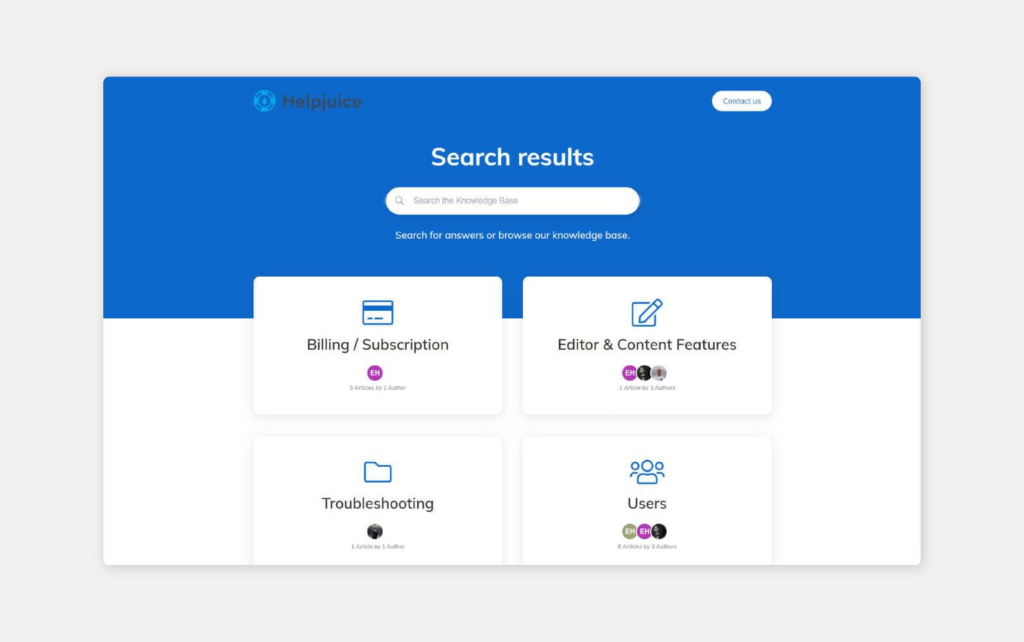 HelpJuice zināšanu bāzes sistēma lietošanā