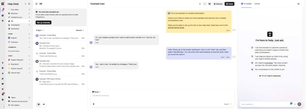 Intercom klientu apkalpošanas programmatūra