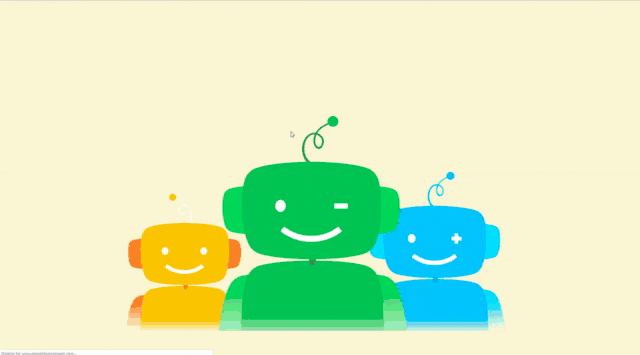 Quriobot integrācijas animācija