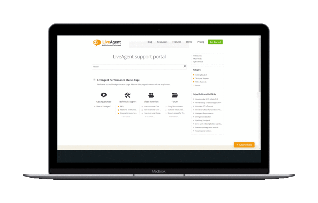 zināšanu bāzes dizaini LiveAgent