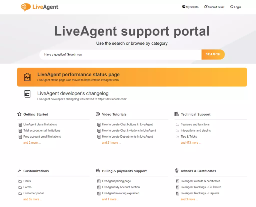 LiveAgent atbalsta portāls