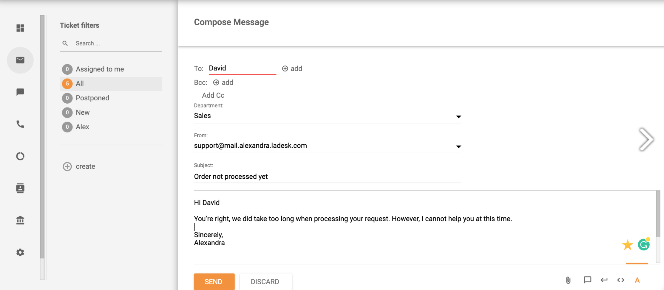 Biļešu sistēma - jauna ziņojuma redakcija