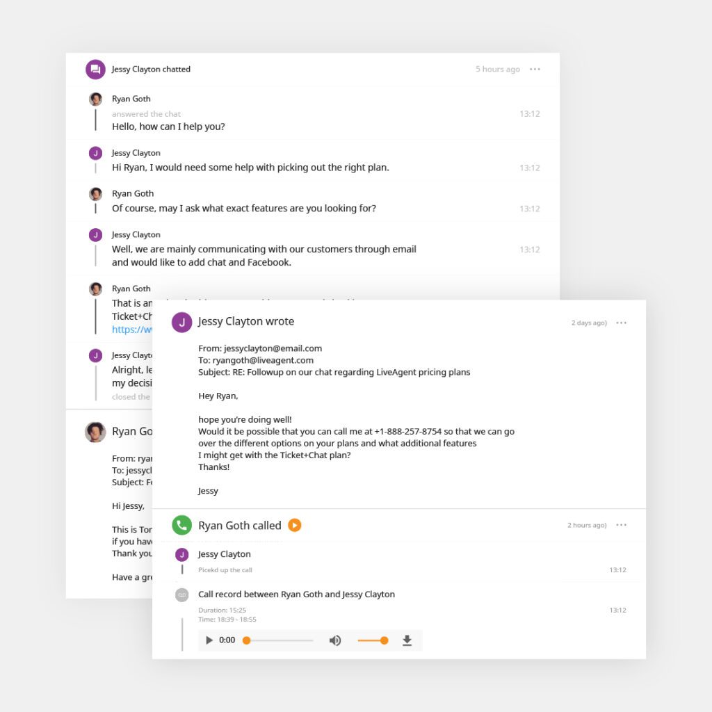 LiveAgent biļetes piemērs