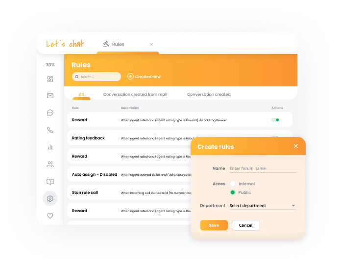 LiveAgent automatizācijas līdzeklis