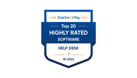 Augsti novērtēta Help Desk programmatūra Q1 2022