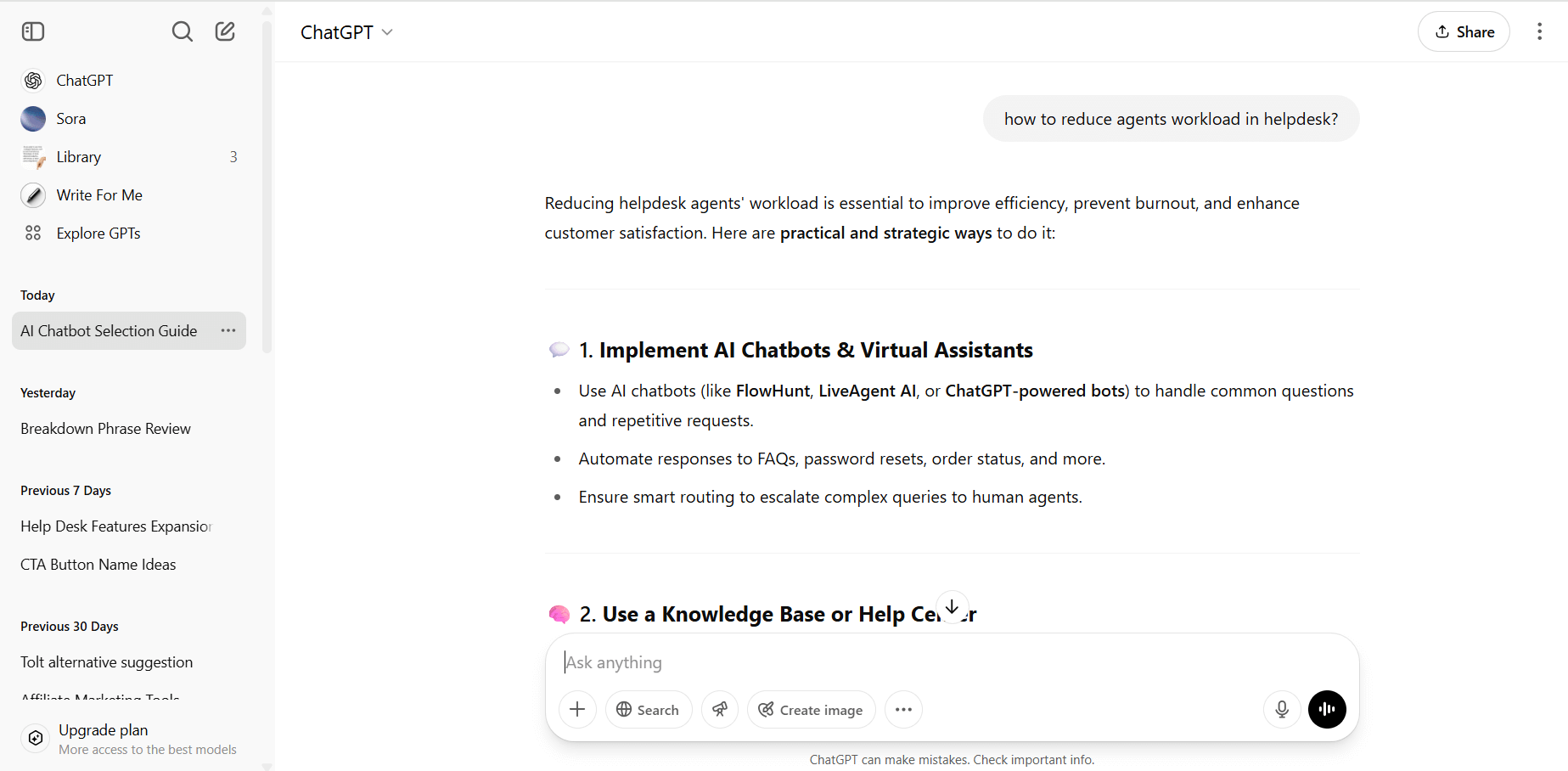 ChatGPT sarunu saskarnes pārskats