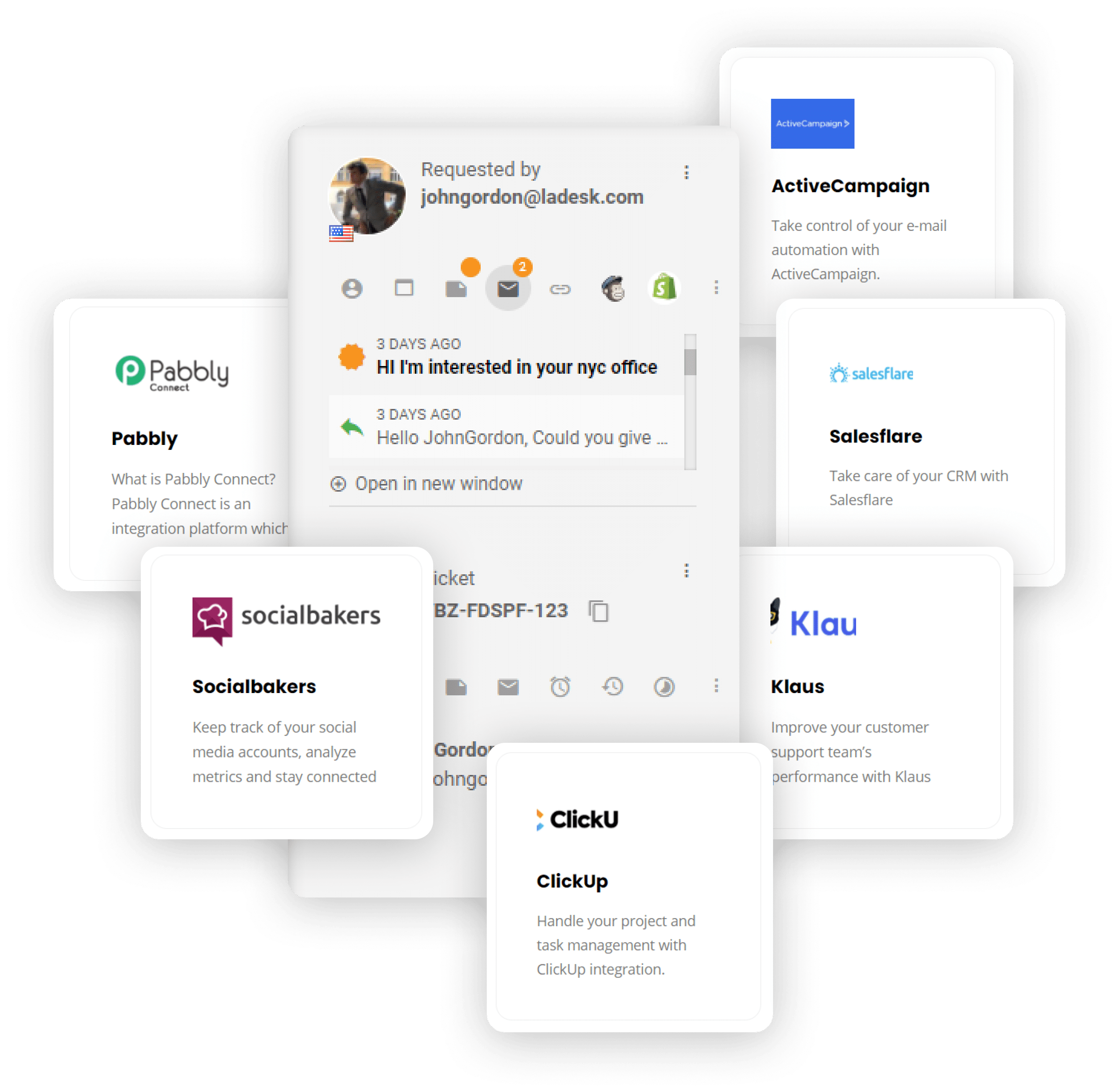 Trešo pušu integrācijas LiveAgent programmatūrā