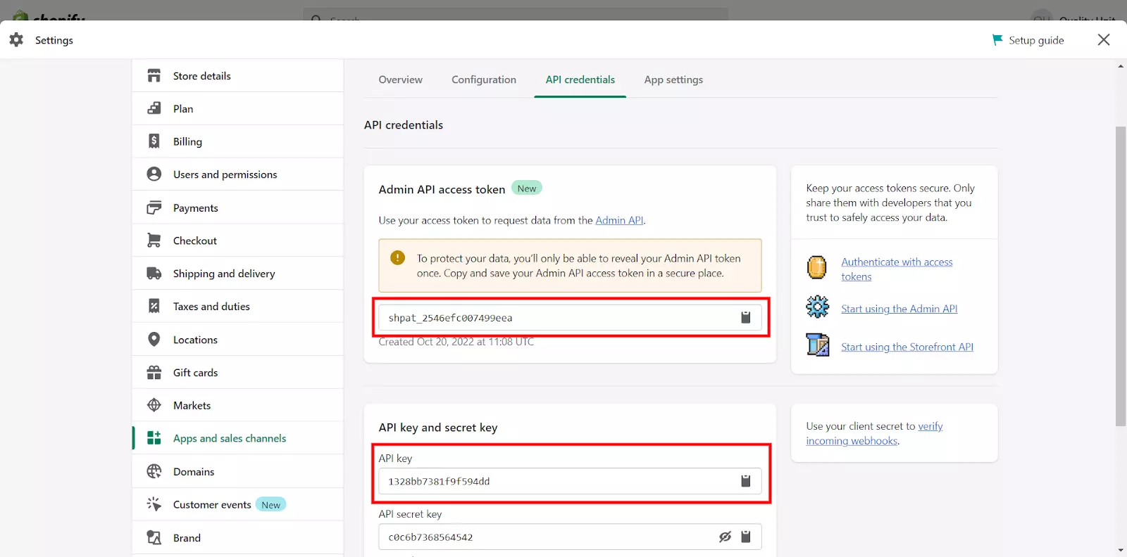 Piekļuves marķiera un API atslēgas piekļuve, lai konfigurētu spraudni LiveAgent