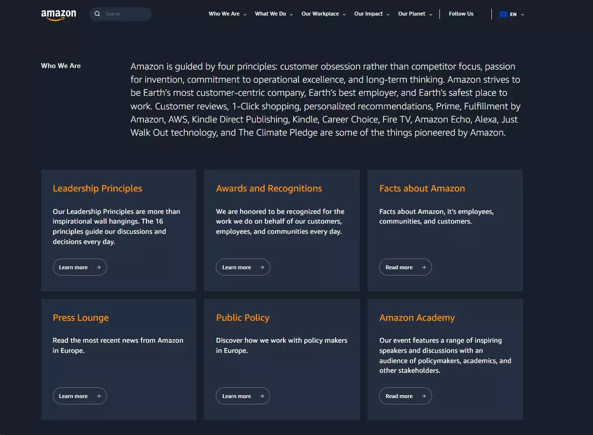 Amazon's pledge to become 'Earth's most customer-centric company' and their efforts to retain happy customers