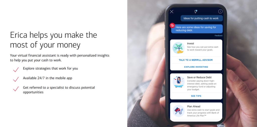 Erica — Bank of America virtuālais asistents.