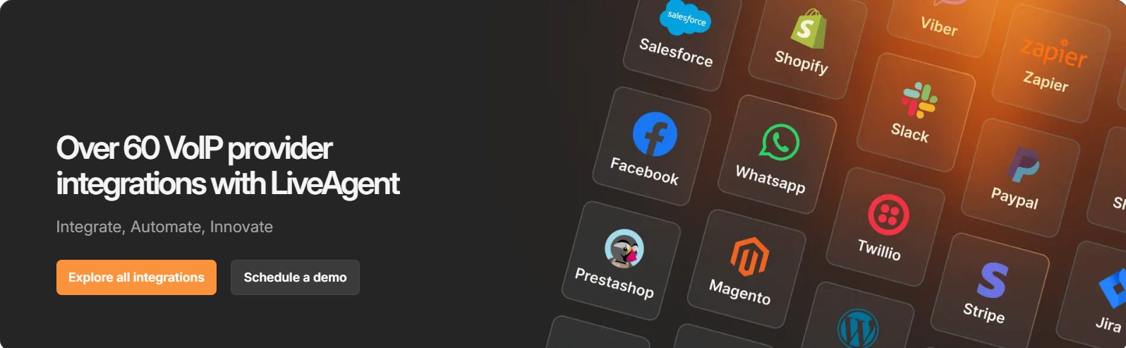 VoIP tālruņa numura konfigurācija LiveAgent zvanu centra iestatījumos