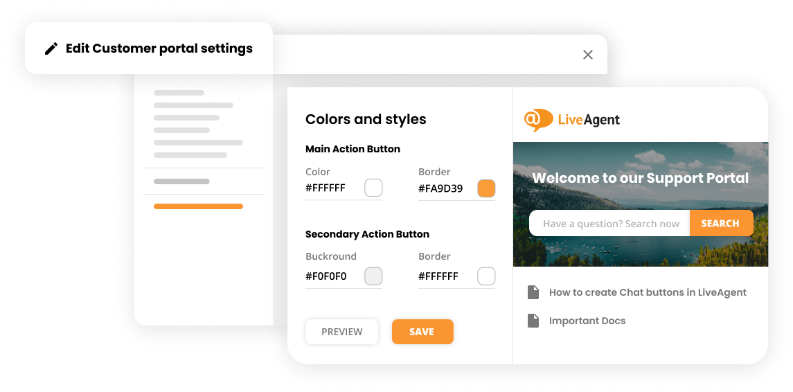 Zināšanu bāzes pielāgošana klientu portāla programmatūrā - LiveAgent
