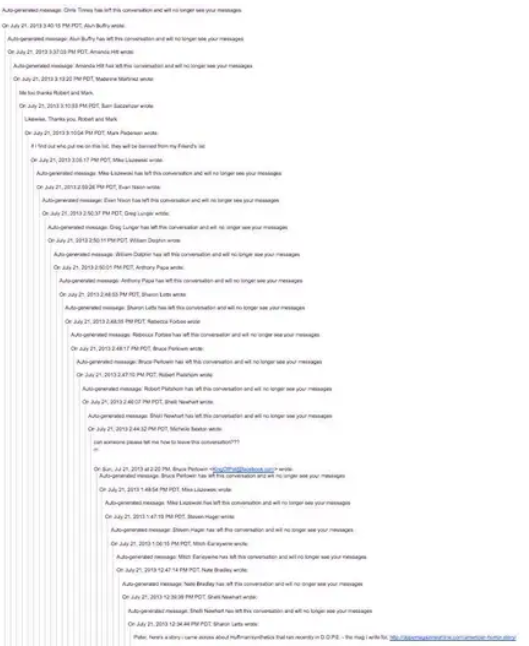 Gara un neorganizēta e-pasta ķēde.