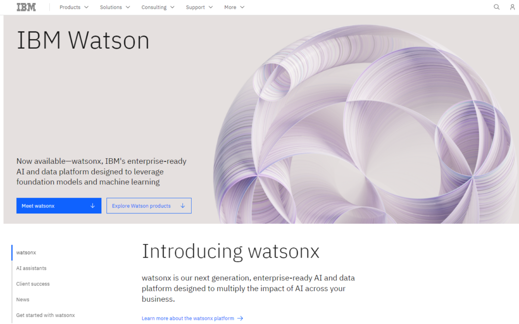 IBM Watson — AI un datu platforma lapa