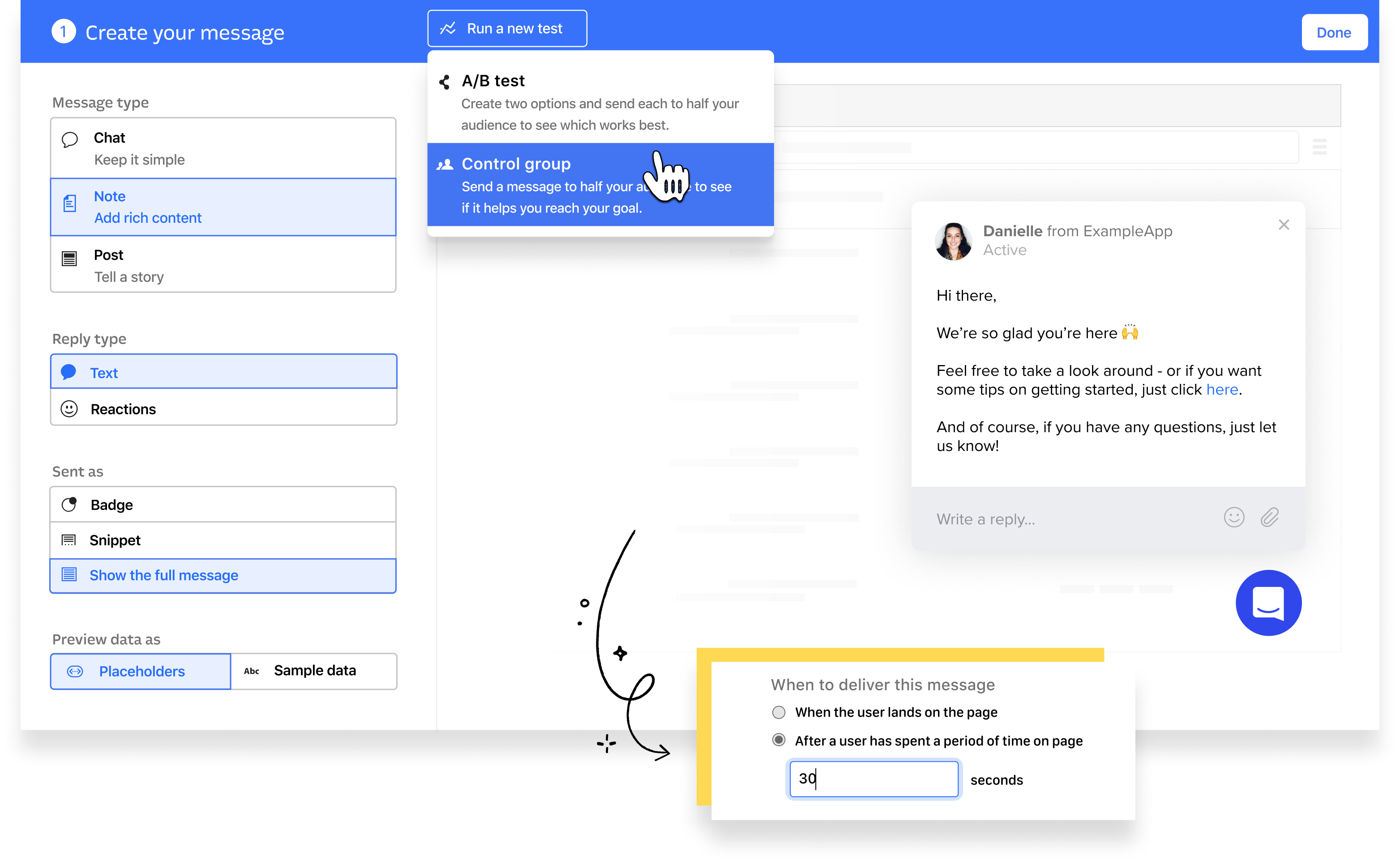 Intercom notiekošā tiešā tērzēšana