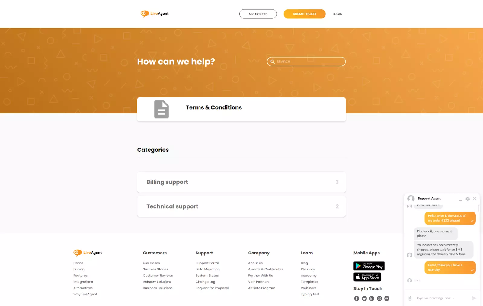 Jauns klientu portāla un tērzēšanas logrīka izskats pakalpojumā LiveAgent