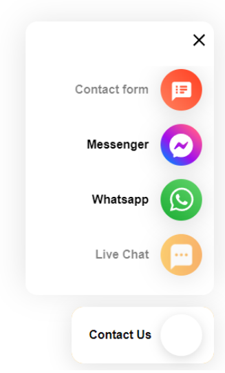LiveAgent Sazinies ar mums poga ar vairākiem komunikācijas kanāliem, nodrošinot pieejamu atbalstu