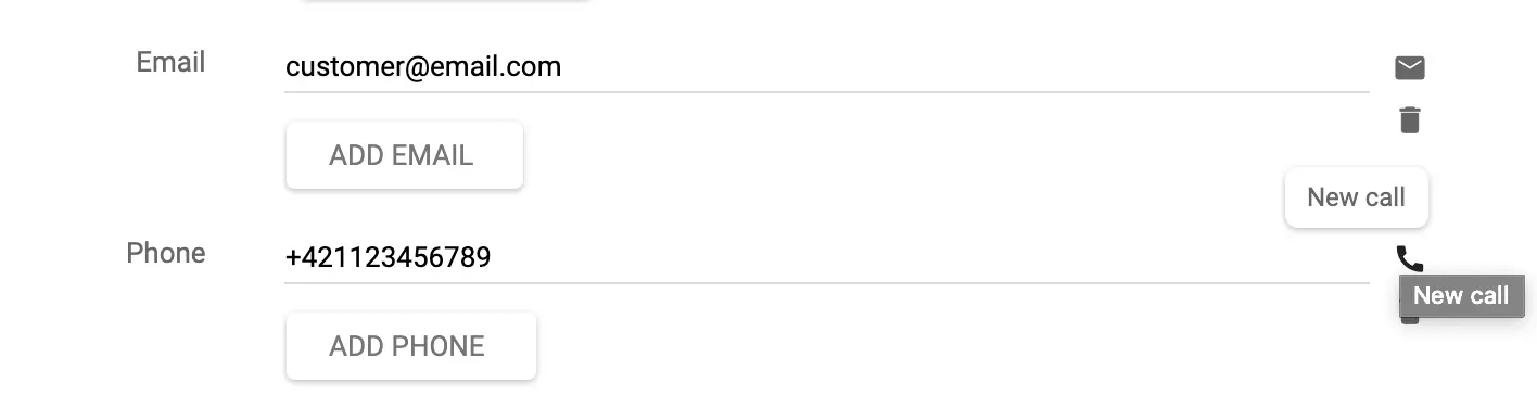 Zvaniet klientam vai izveidojiet biļeti tieši no rediģēšanas ekrāna