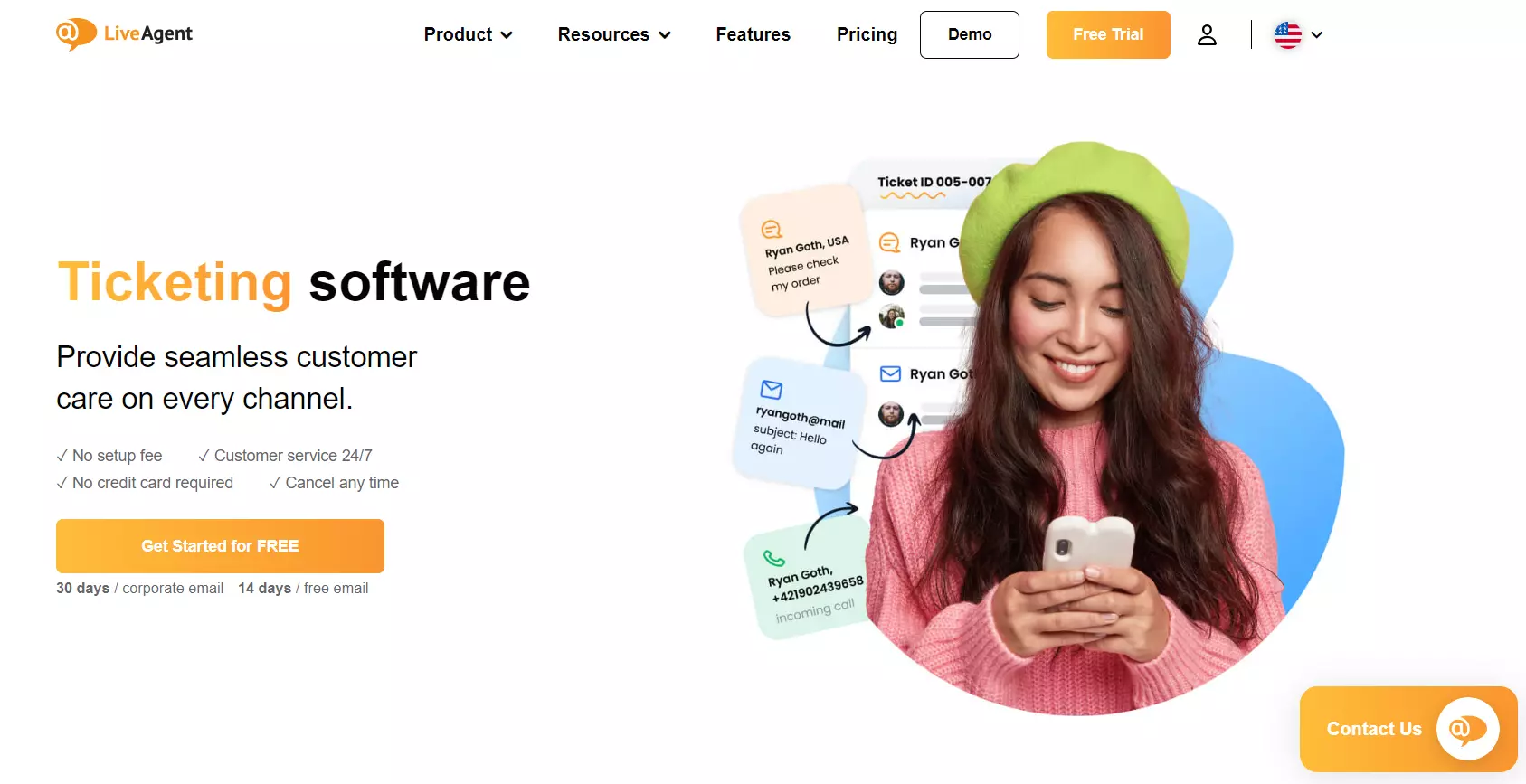 LiveAgent biļešu un e-pasta pārvaldības sistēma