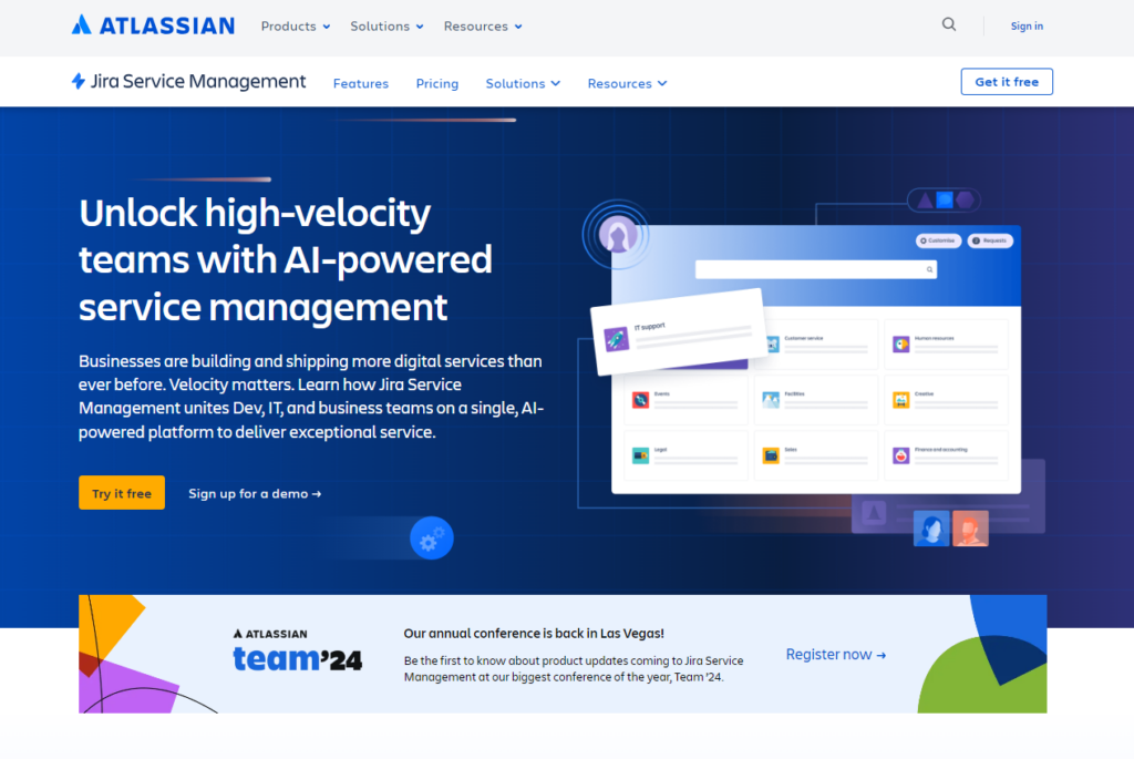 Jira Service Management sākumlapa, Help Scout alternatīva palīdzības galda programmatūrai