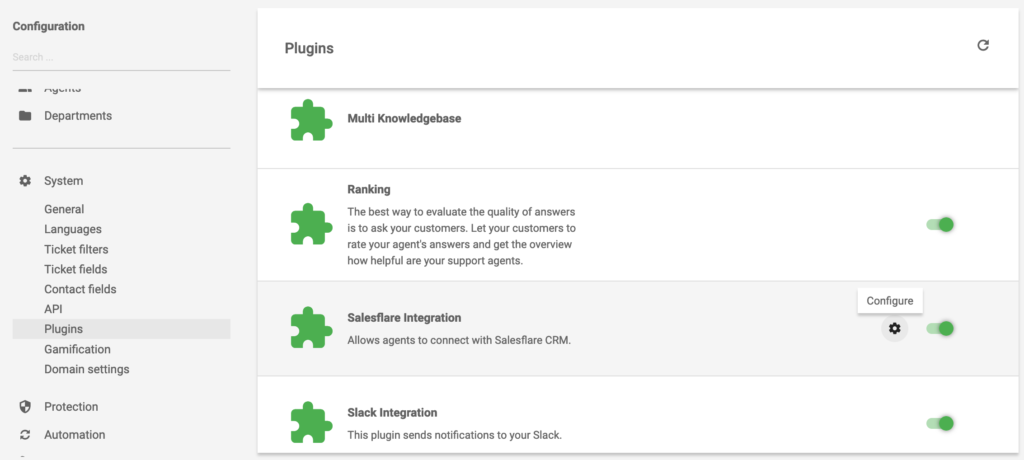 Salesforce integrācijas spraudnis aktīvs LiveAgent