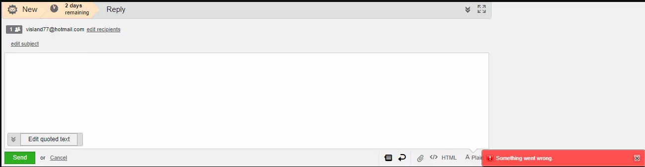 Nederīgas e-pasta veidnes saglabāšana