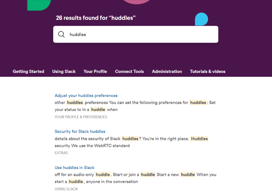 Slack meklēšanas funkcionalitāte