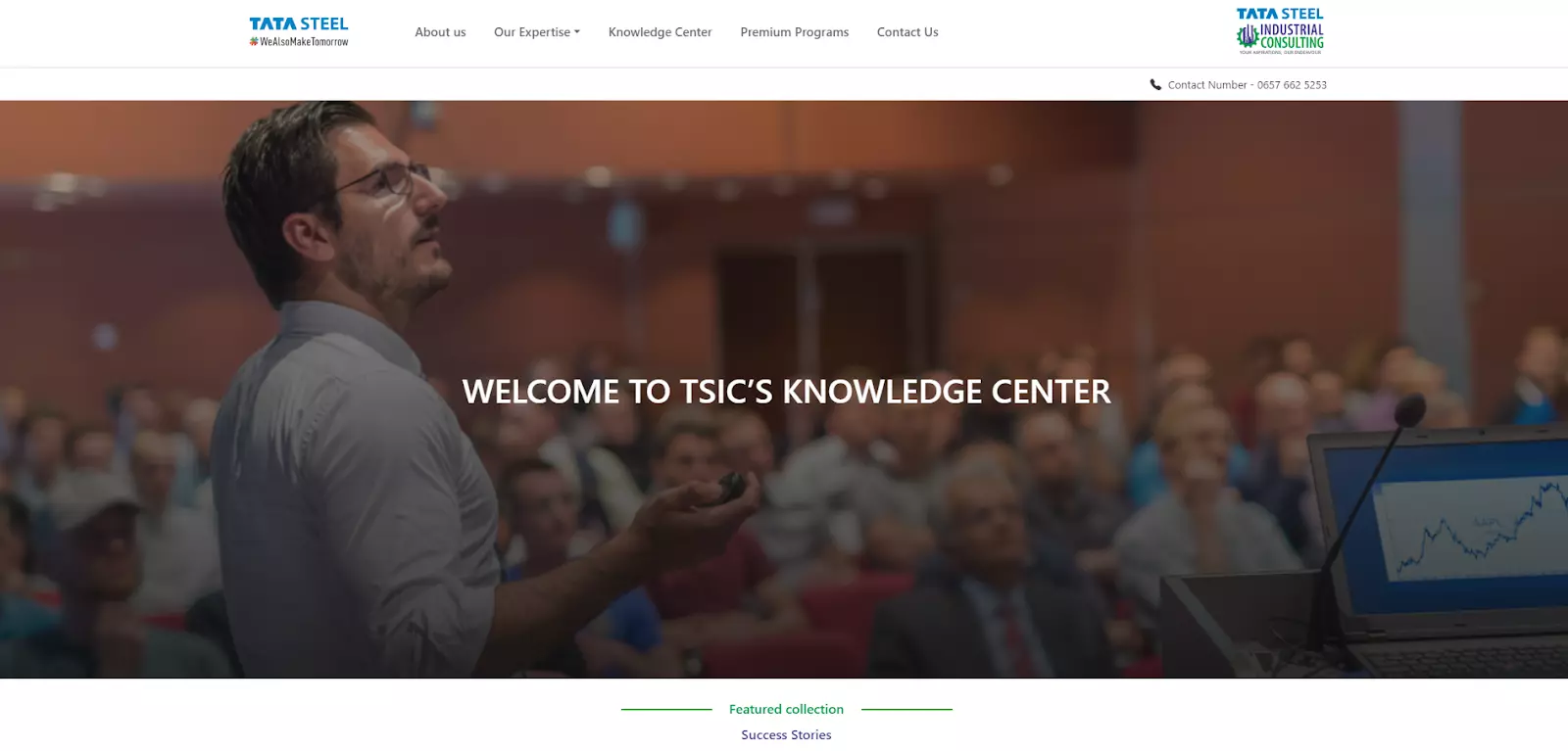 Tata Steel zināšanu centra lapa