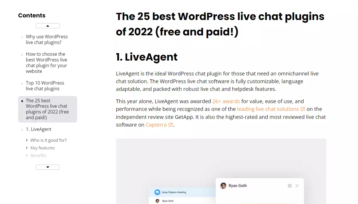 Virsraksta tegu piemērs