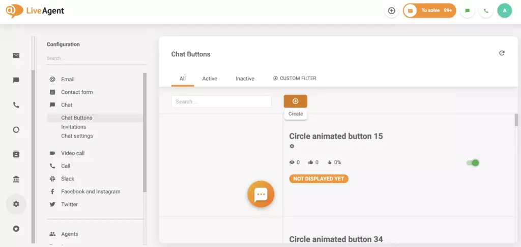 LiveAgent tērzēšanas sekcijas iestatīšana