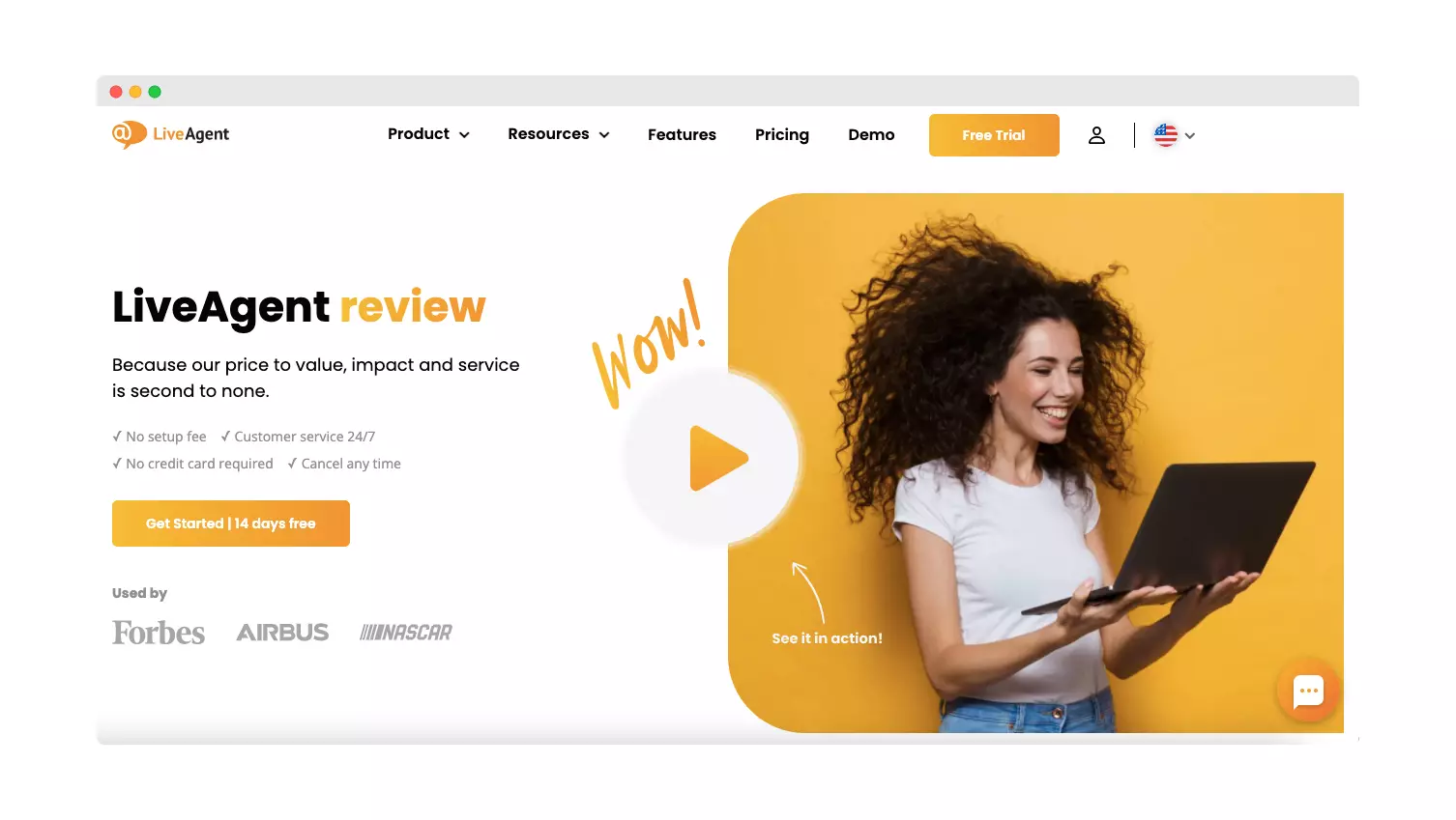 Live Agent piezemējuma lapa