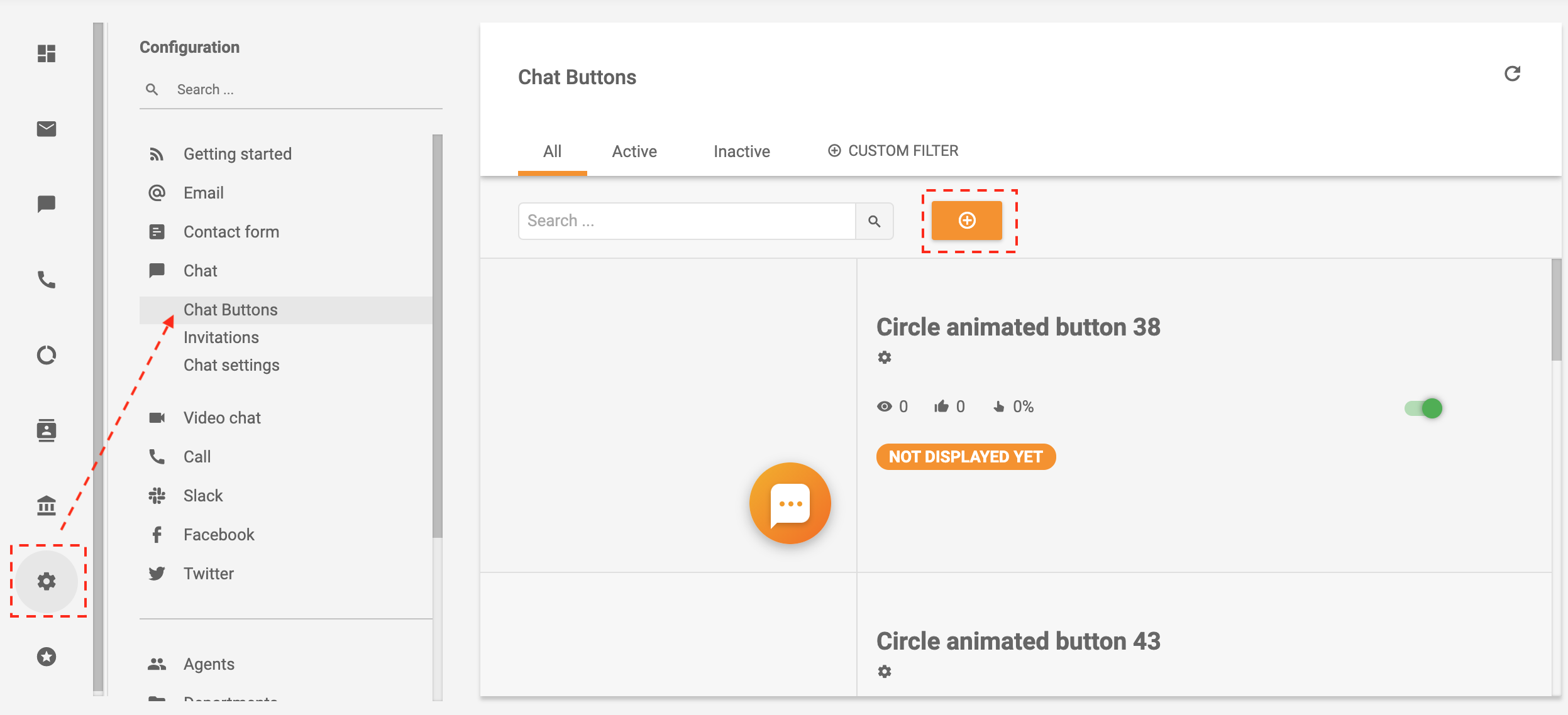 LiveAgent - izveidot tērzēšanas pogu