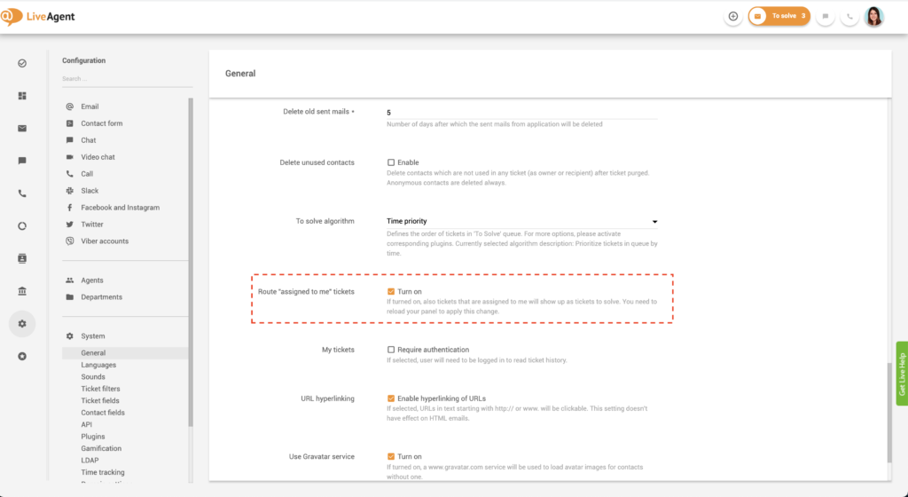 Piešķirt biļetes man funkcijai LiveAgent
