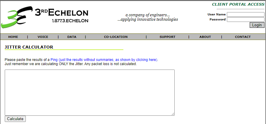 Jitter kalkulatora piemērs