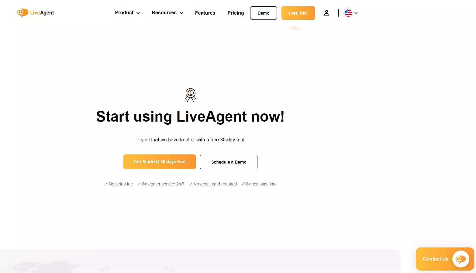 LiveAgent CTA un tiešās tērzēšanas poga