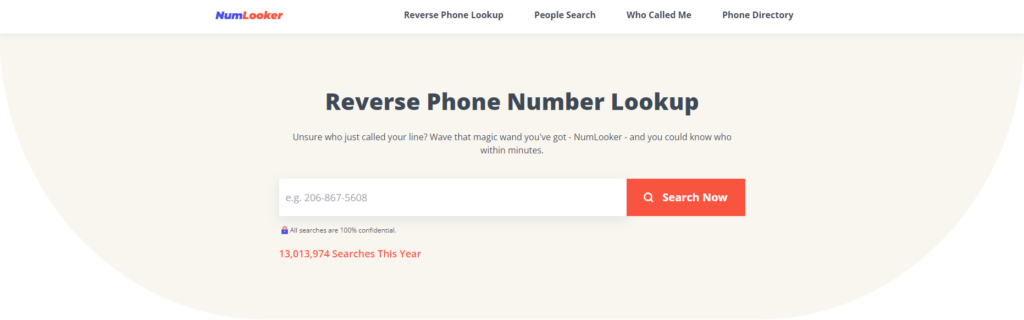 NumLooker sākumlapa