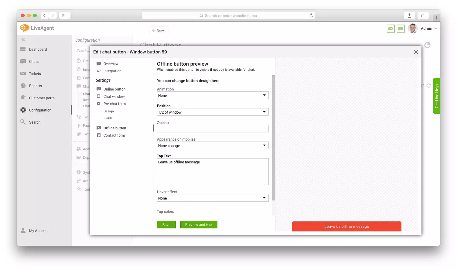 Bezsaistes pogas priekšskata cilnes maketa