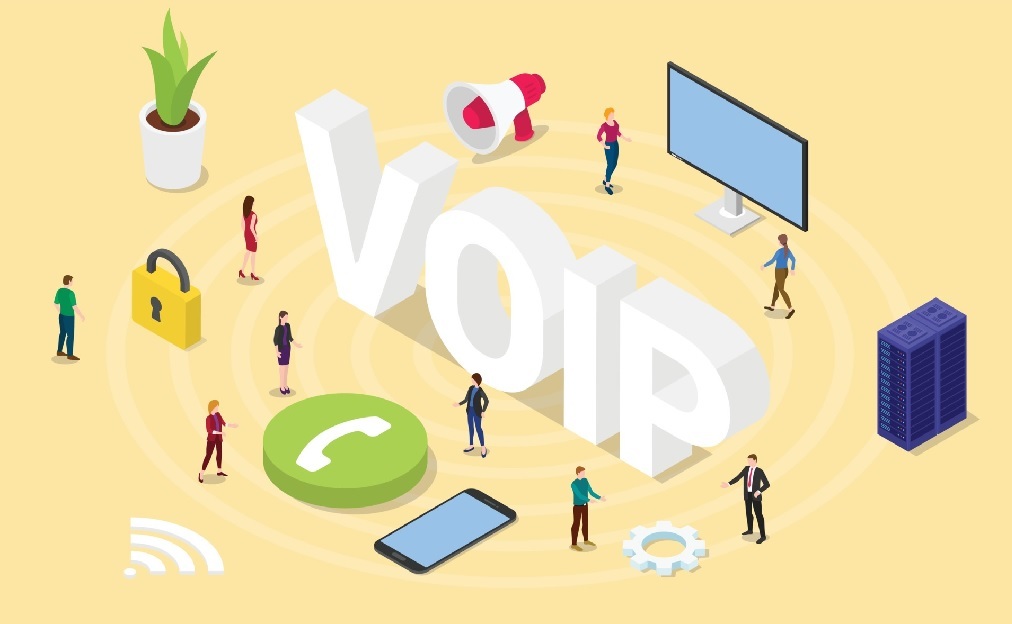 VoIP ilustrācija