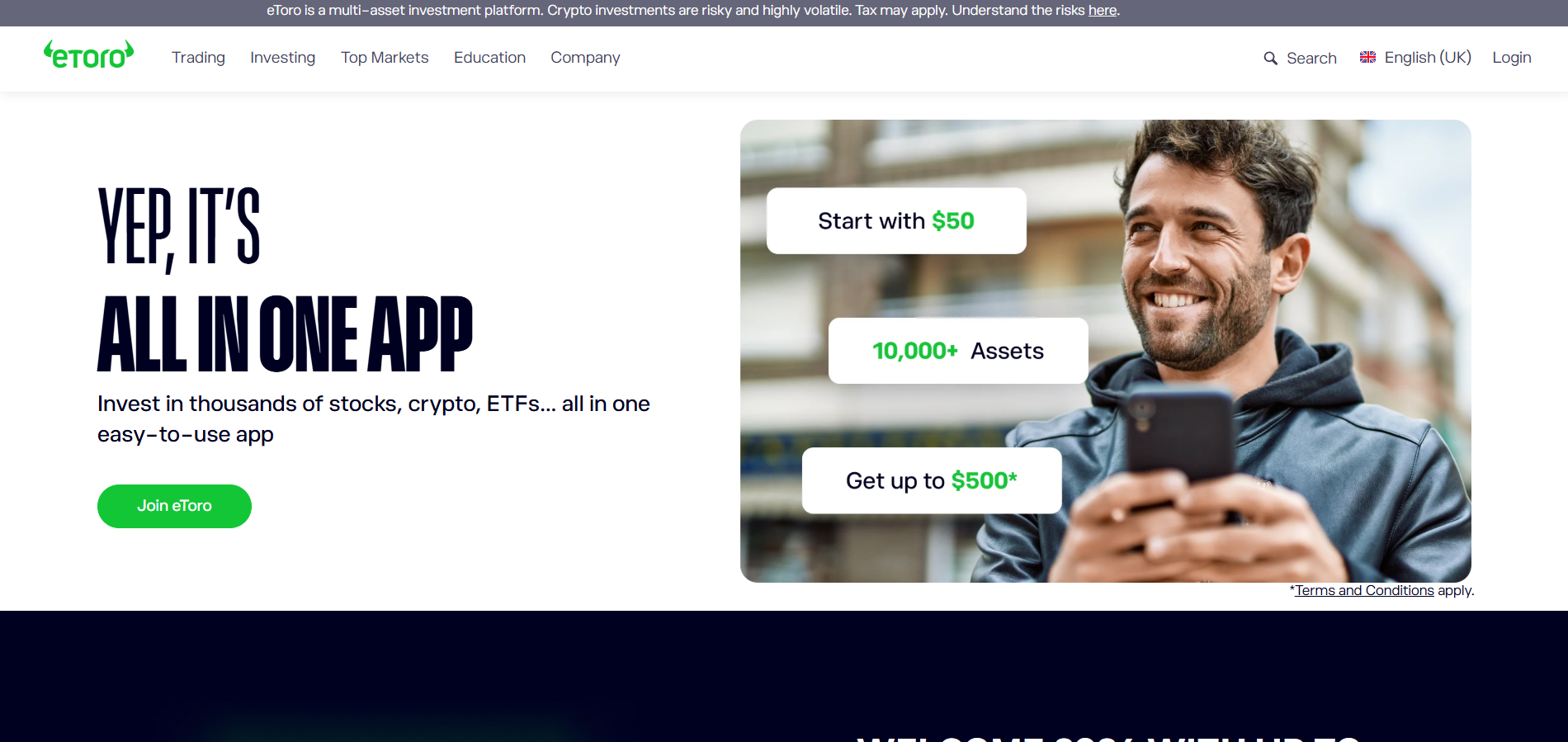 eToro palīdzības dienesta kontakti