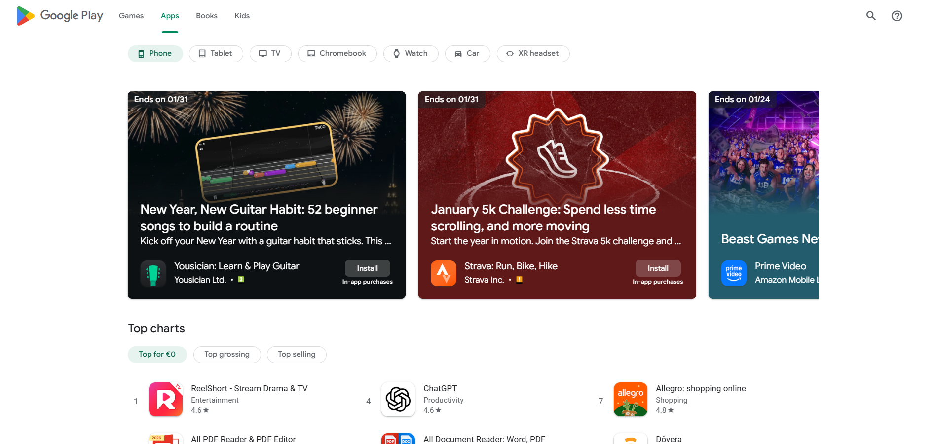 Google Play palīdzības galda kontakti