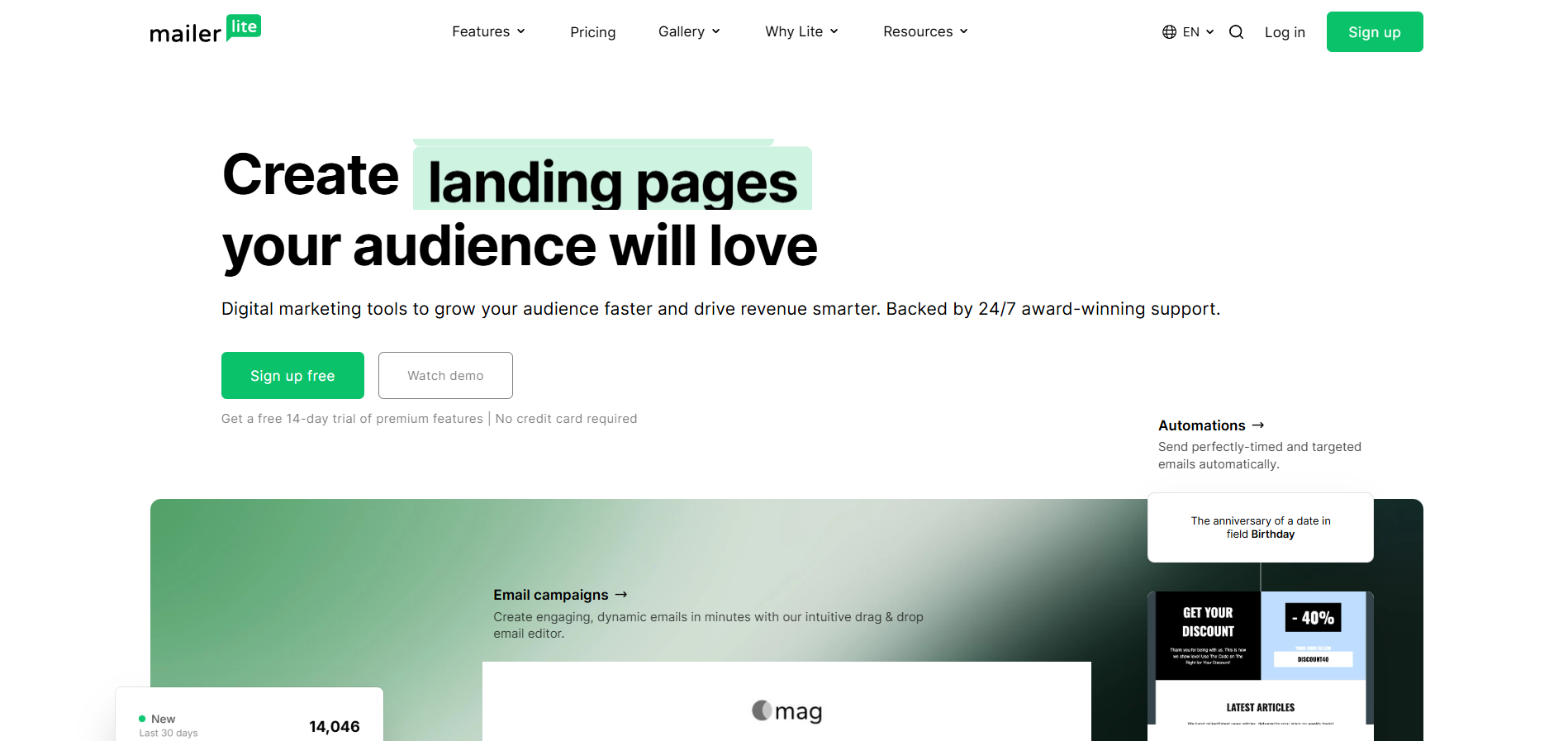 MailerLite palīdzības dienesta kontakti