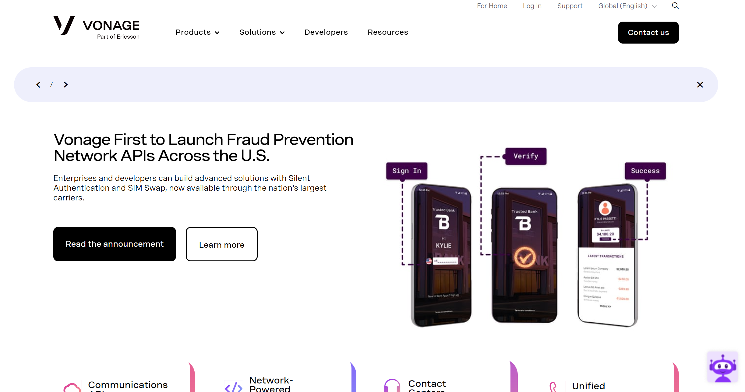 Vonage palīdzības biroja kontakti