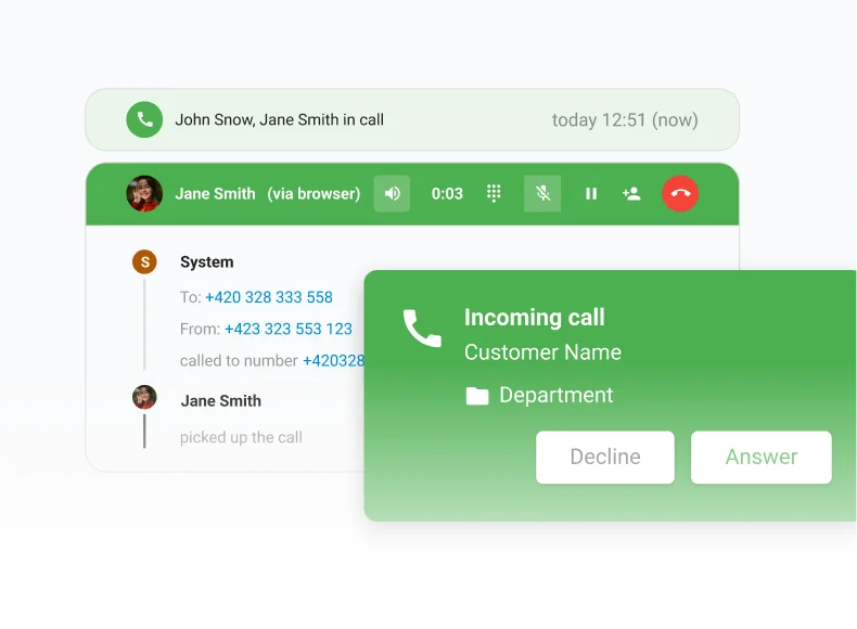 LiveAgent iebūvēts zvanu centrs ar IVR un atzvanīšanas funkcijām