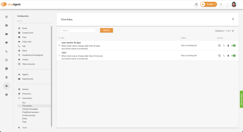 Aktīvā laika noteikuma piemērs