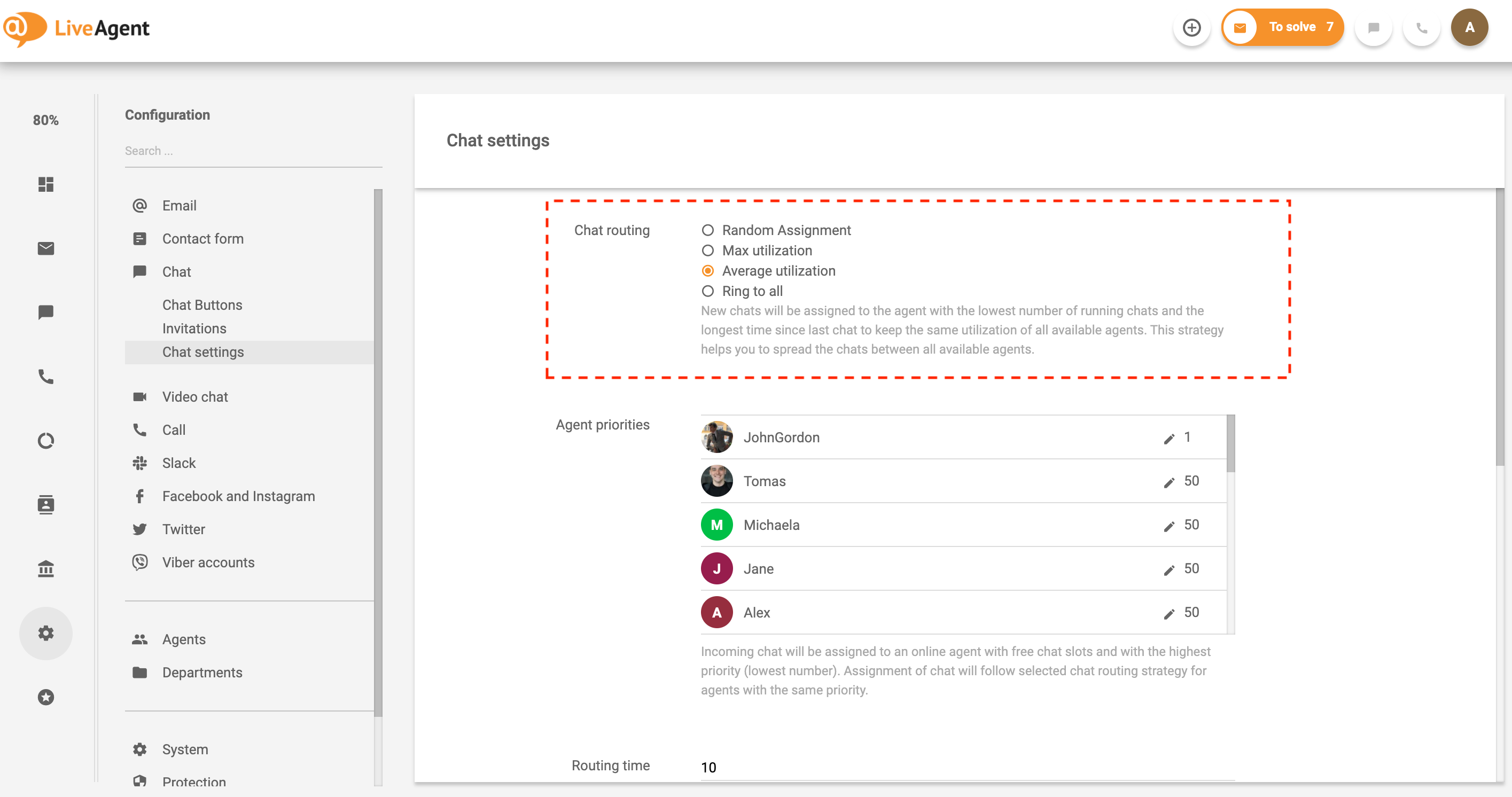 Automātiska biļešu sadalīšana un tērzējuma maršrutēšana