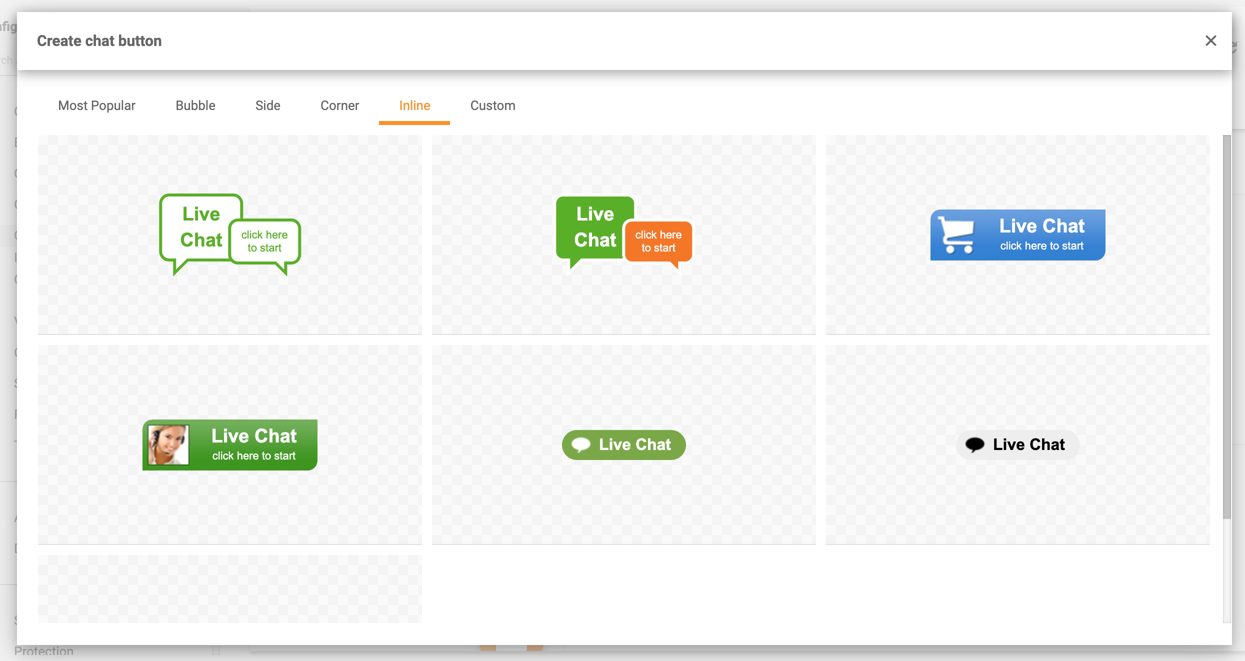 Iekļautas tērzēšanas pogas