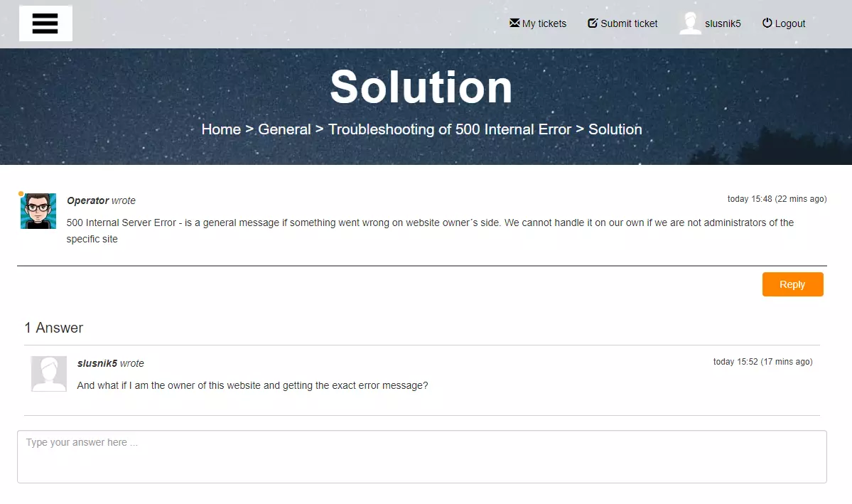 Publiskā klientu foruma piemērs