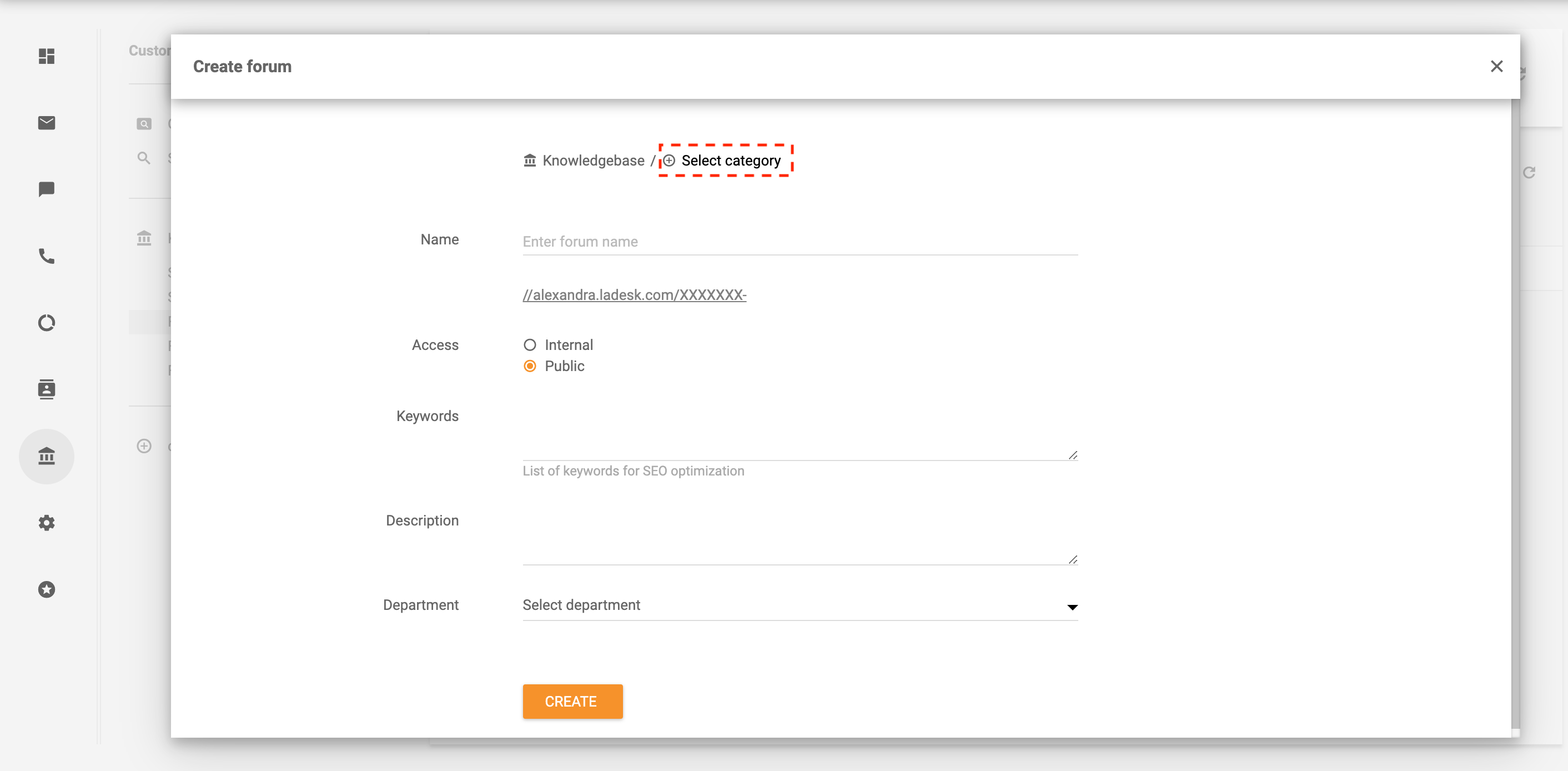Kategorijas atlase klientu forumam - LiveAgent